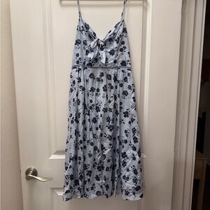 Moon River Floral Spaghetti Strap Dress